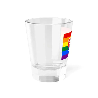 Slovakia Gay Flag (Slovakia) Shot Glass 1.5oz - Go Mug Yourself