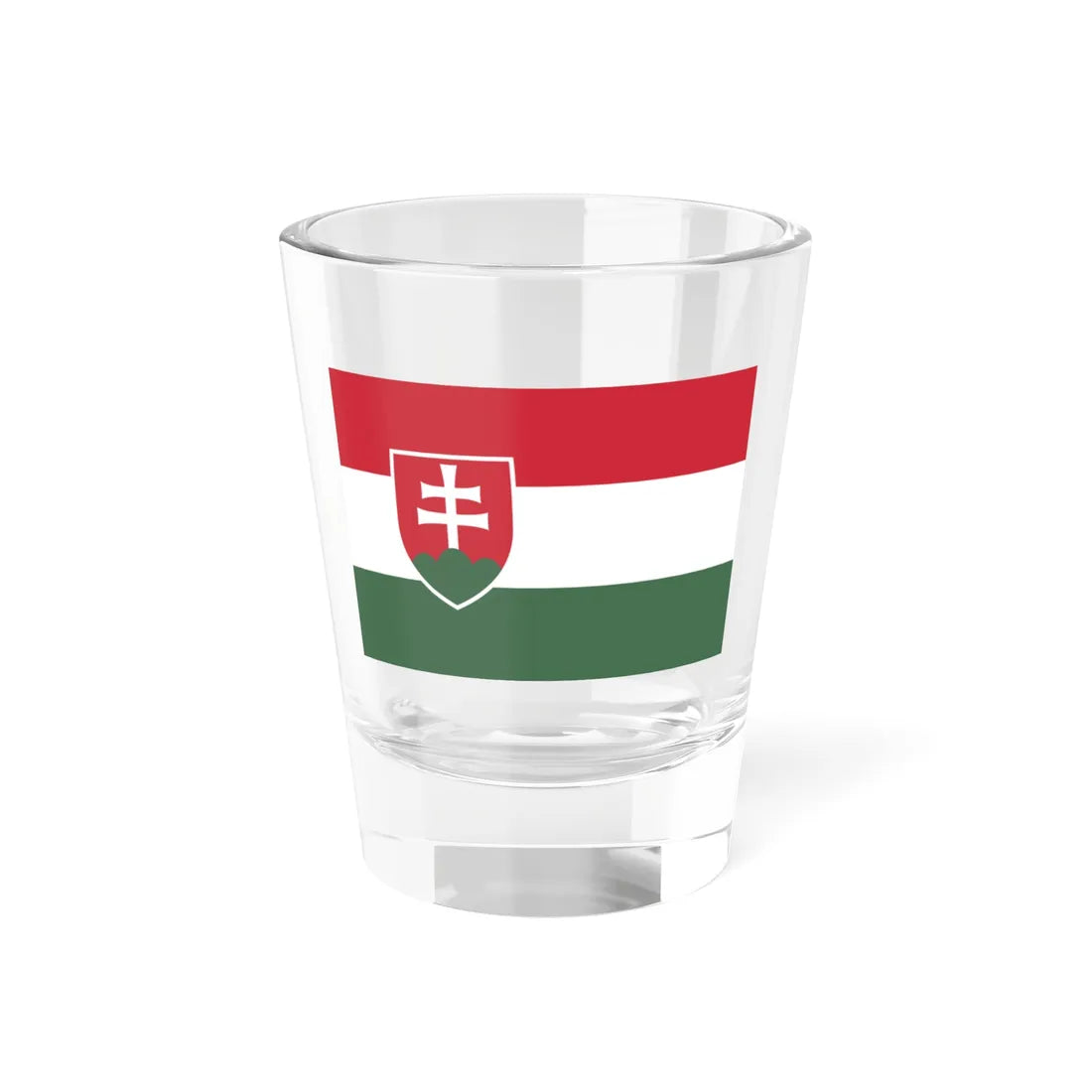 Slovakian flag in Hungarian colors (Hungary) Shot Glass 1.5oz 1.5oz - Go Mug Yourself