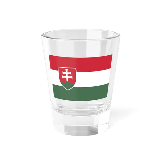 Slovakian flag in Hungarian colors (Hungary) Shot Glass 1.5oz 1.5oz - Go Mug Yourself