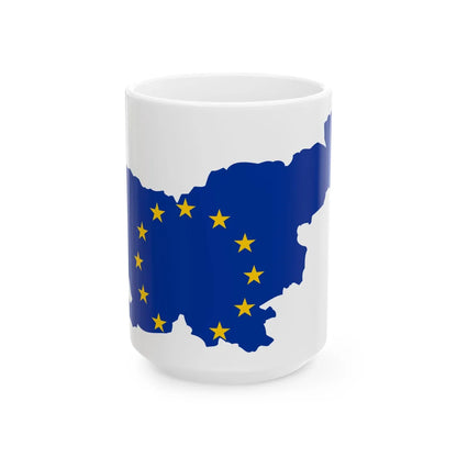 Slovenia EU (Slovenia) White Coffee Mug 15oz - Go Mug Yourself