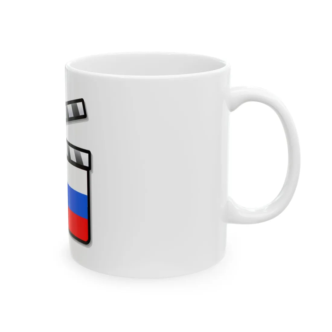 Slovenia film clapperboard (Slovenia) White Coffee Mug - Go Mug Yourself