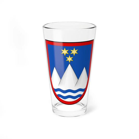 Slovenia-Heraldically correct (Slovenia) (Coat of Arms) Pint Glass 16oz 16oz - Go Mug Yourself