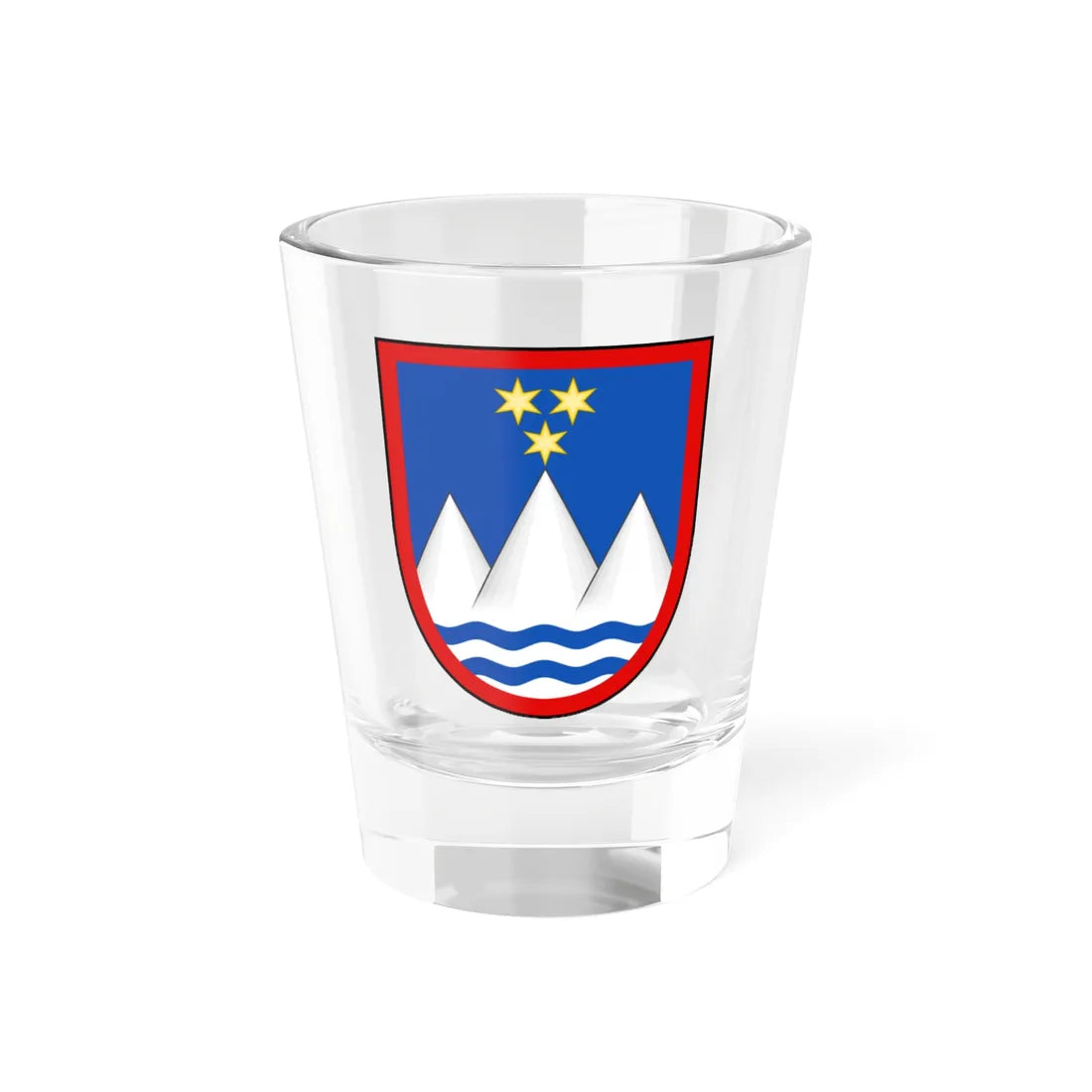 Slovenia-Heraldically correct (Slovenia) (Coat of Arms) Shot Glass 1.5oz 1.5oz - Go Mug Yourself