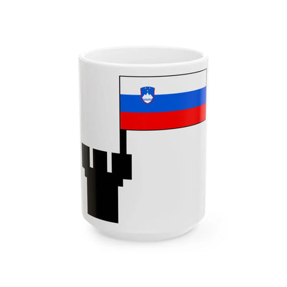 Slovenian-Castle-Symbol (Slovenia) White Coffee Mug 15oz - Go Mug Yourself