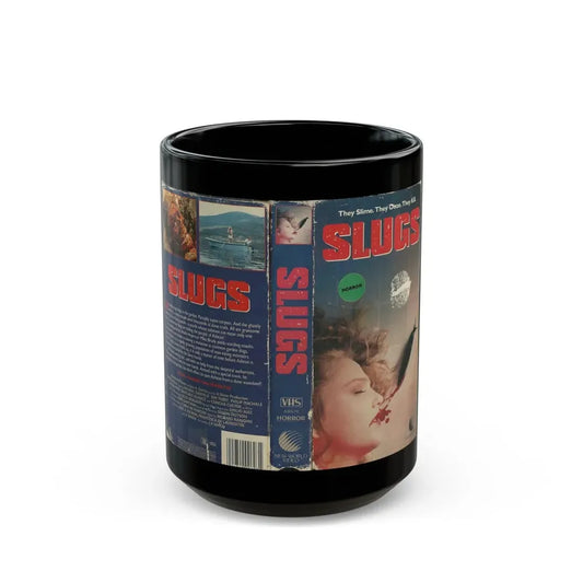 SLUGS NEW WORLD VIDEO (VHS COVER) - Black Coffee Mug 15oz - Go Mug Yourself