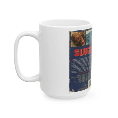 SLUGS NEW WORLD VIDEO (VHS COVER) - White Coffee Mug - Go Mug Yourself
