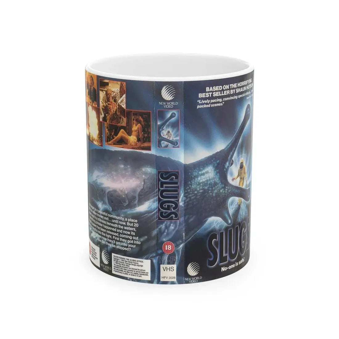 SLUGS (VHS COVER) - White Coffee Mug 11oz - Go Mug Yourself