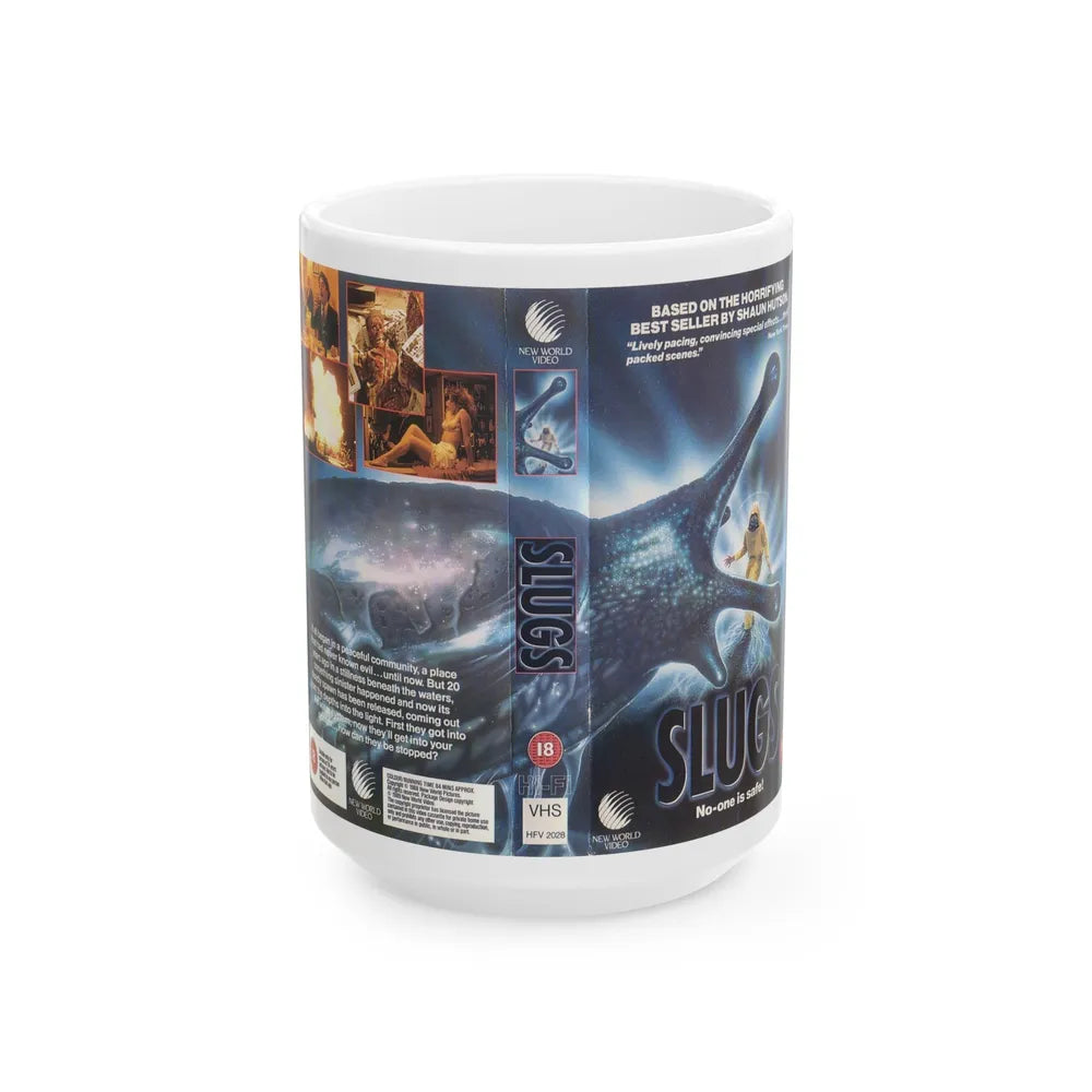 SLUGS (VHS COVER) - White Coffee Mug-15oz-Go Mug Yourself