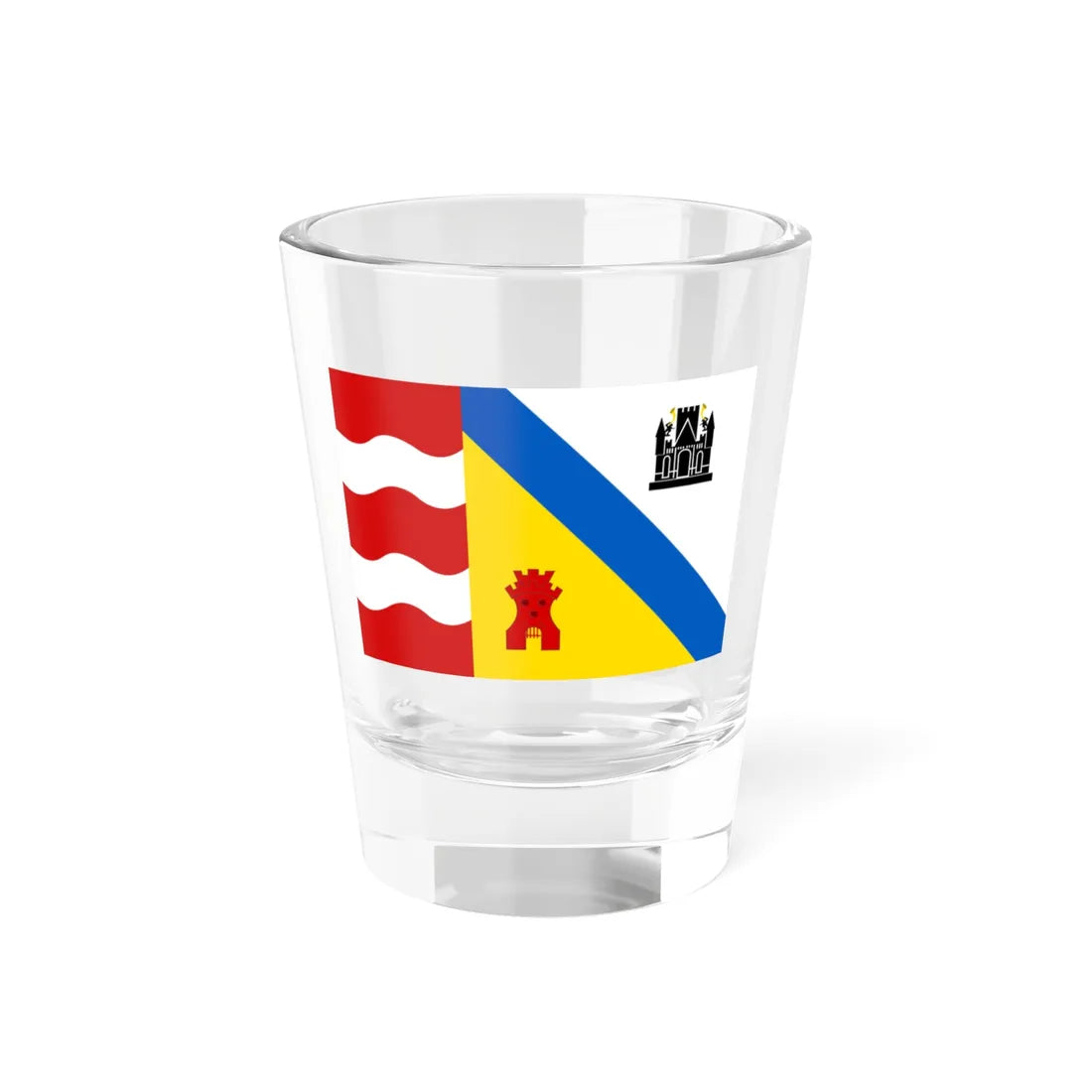 Sluis vlag (Netherlands) Shot Glass 1.5oz 1.5oz - Go Mug Yourself