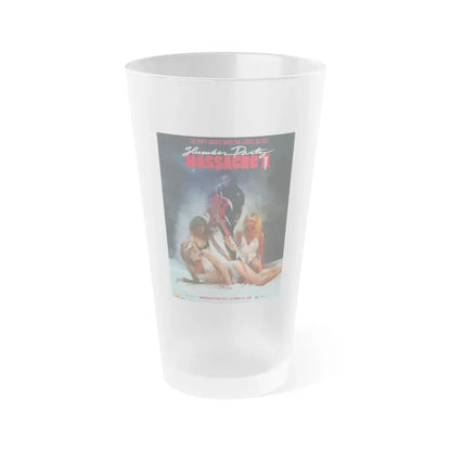 SLUMBER PARTY MASSACRE II 1987 Movie Poster - Frosted Pint Glass 16oz Default Title - Go Mug Yourself