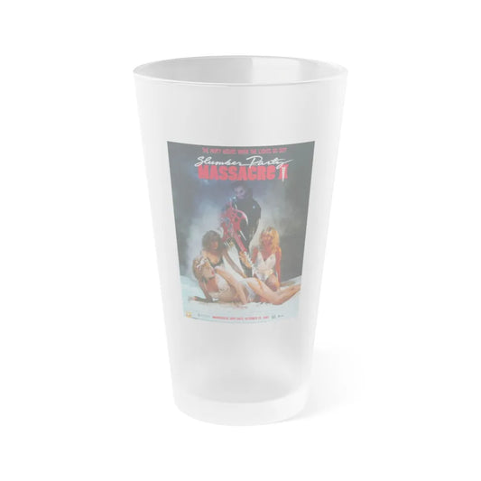 SLUMBER PARTY MASSACRE II 1987 Movie Poster - Frosted Pint Glass 16oz-Go Mug Yourself