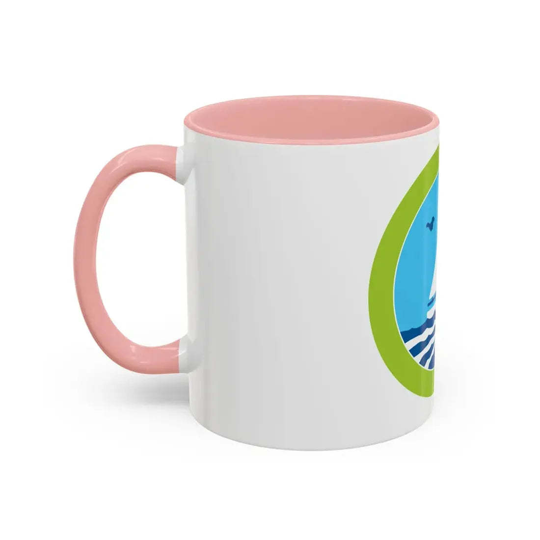 Small Boat Sailing (Boy Scout Merit Badge) Accent Coffee Mug - Go Mug Yourself