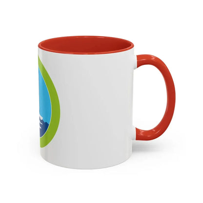 Small Boat Sailing (Boy Scout Merit Badge) Accent Coffee Mug - Go Mug Yourself