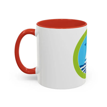 Small Boat Sailing (Boy Scout Merit Badge) Accent Coffee Mug - Go Mug Yourself