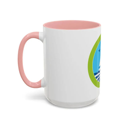 Small Boat Sailing (Boy Scout Merit Badge) Accent Coffee Mug - Go Mug Yourself