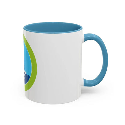 Small Boat Sailing (Boy Scout Merit Badge) Accent Coffee Mug - Go Mug Yourself