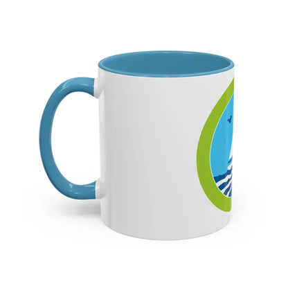 Small Boat Sailing (Boy Scout Merit Badge) Accent Coffee Mug - Go Mug Yourself