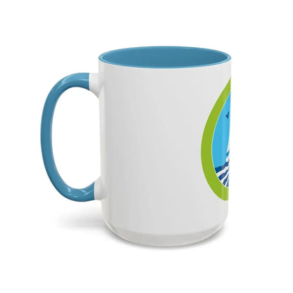 Small Boat Sailing (Boy Scout Merit Badge) Accent Coffee Mug - Go Mug Yourself