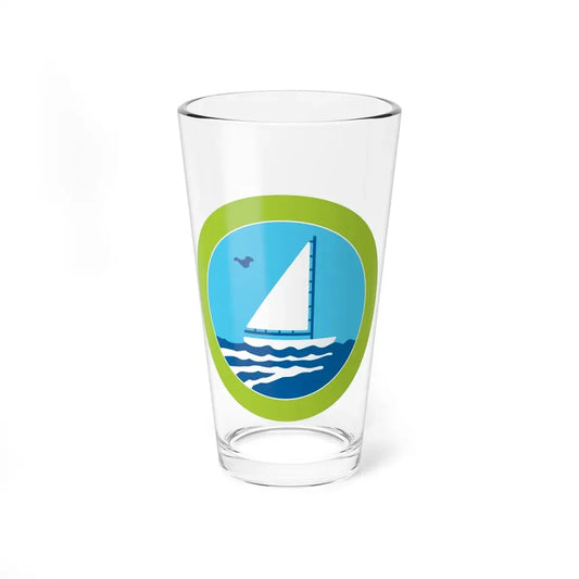 Small Boat Sailing (Boy Scout Merit Badge) Pint Glass 16oz 16oz - Go Mug Yourself