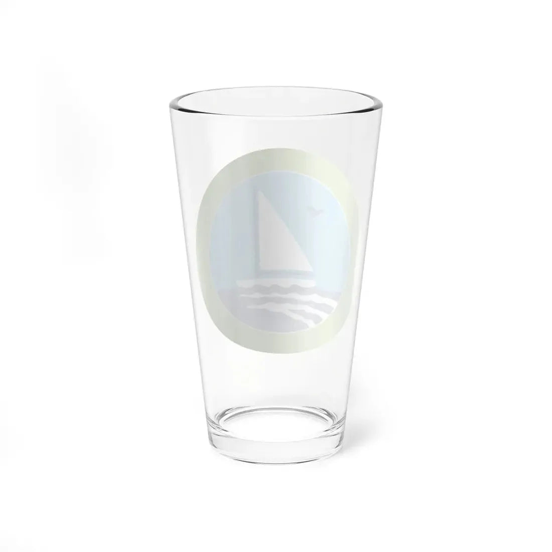 Small Boat Sailing (Boy Scout Merit Badge) Pint Glass 16oz - Go Mug Yourself