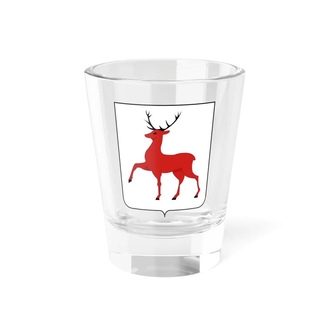 Small Coat of arms Nizhny Novgorod (Russia) (Coat of Arms) Shot Glass 1.5oz 1.5oz - Go Mug Yourself