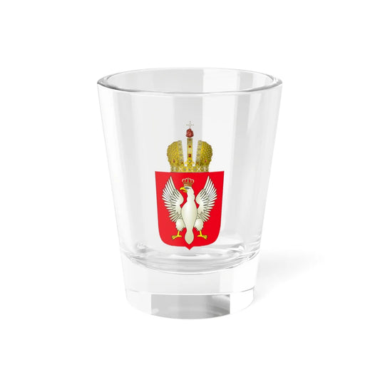 Small Coat of Arms of Congress Poland (Poland) (Coat of Arms) Shot Glass 1.5oz 1.5oz - Go Mug Yourself