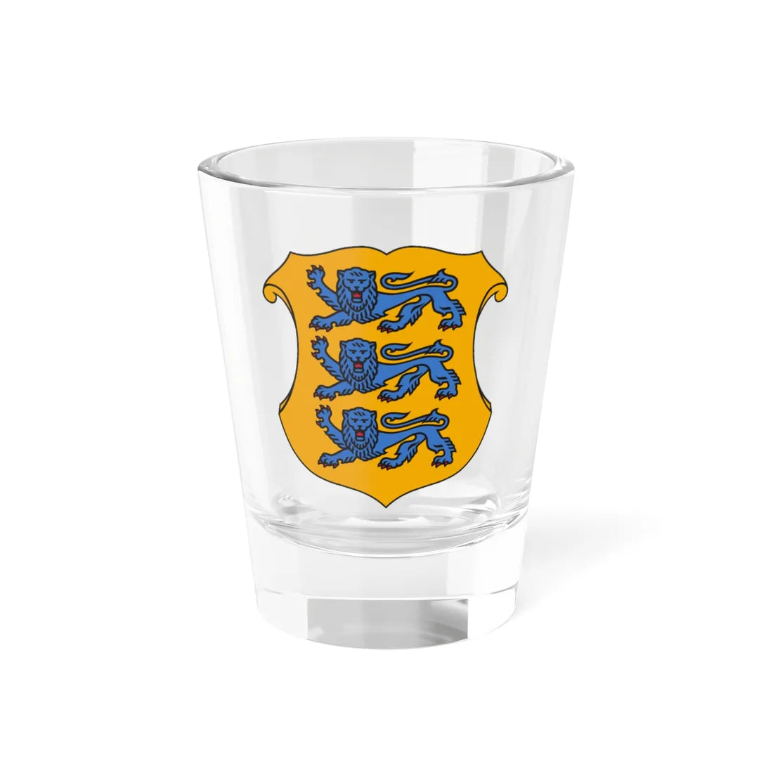 Small coat of arms of Estonia (Estonia) (Coat of Arms) Shot Glass 1.5oz 1.5oz - Go Mug Yourself