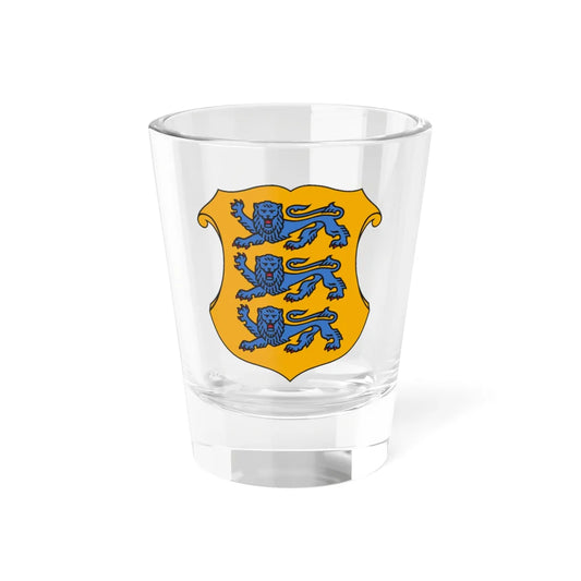 Small coat of arms of Estonia (Estonia) (Coat of Arms) Shot Glass 1.5oz 1.5oz - Go Mug Yourself