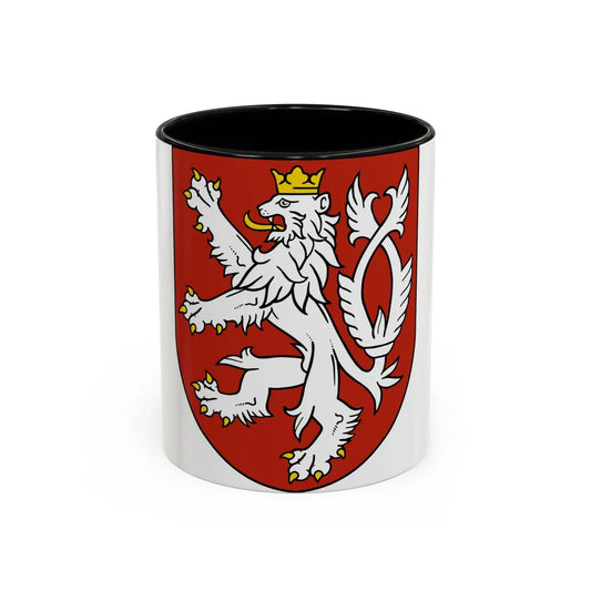 Small coat of arms of the Czech Republic - Accent Coffee Mug 11oz Black - Go Mug Yourself