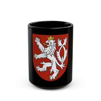 Small coat of arms of the Czech Republic - Black Coffee Mug-15oz-Go Mug Yourself