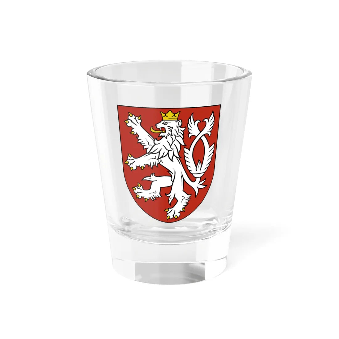 Small coat of arms of the Czech Republic (Czech Republic) (Coat of Arms) Shot Glass 1.5oz 1.5oz - Go Mug Yourself