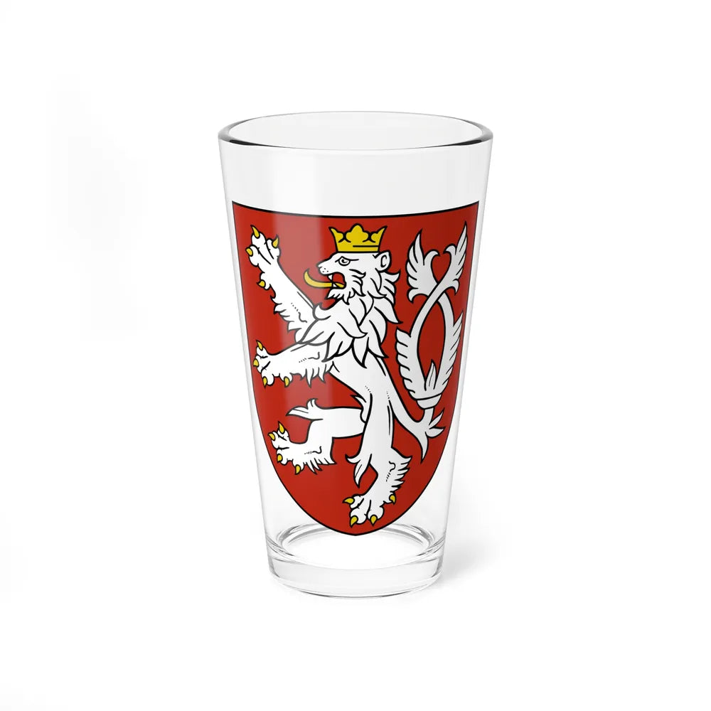 Small coat of arms of the Czech Republic - Pint Glass 16oz-16oz-Go Mug Yourself