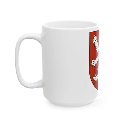 Small coat of arms of the Czech Republic - White Coffee Mug-Go Mug Yourself