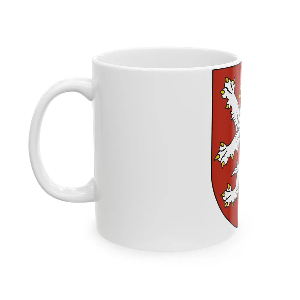 Small coat of arms of the Czech Republic - White Coffee Mug-Go Mug Yourself