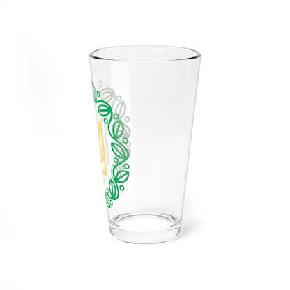 Small emblem of the Ukrainian Peoples Republic 1918 (Ukraine) (Coat of Arms) Pint Glass 16oz - Go Mug Yourself
