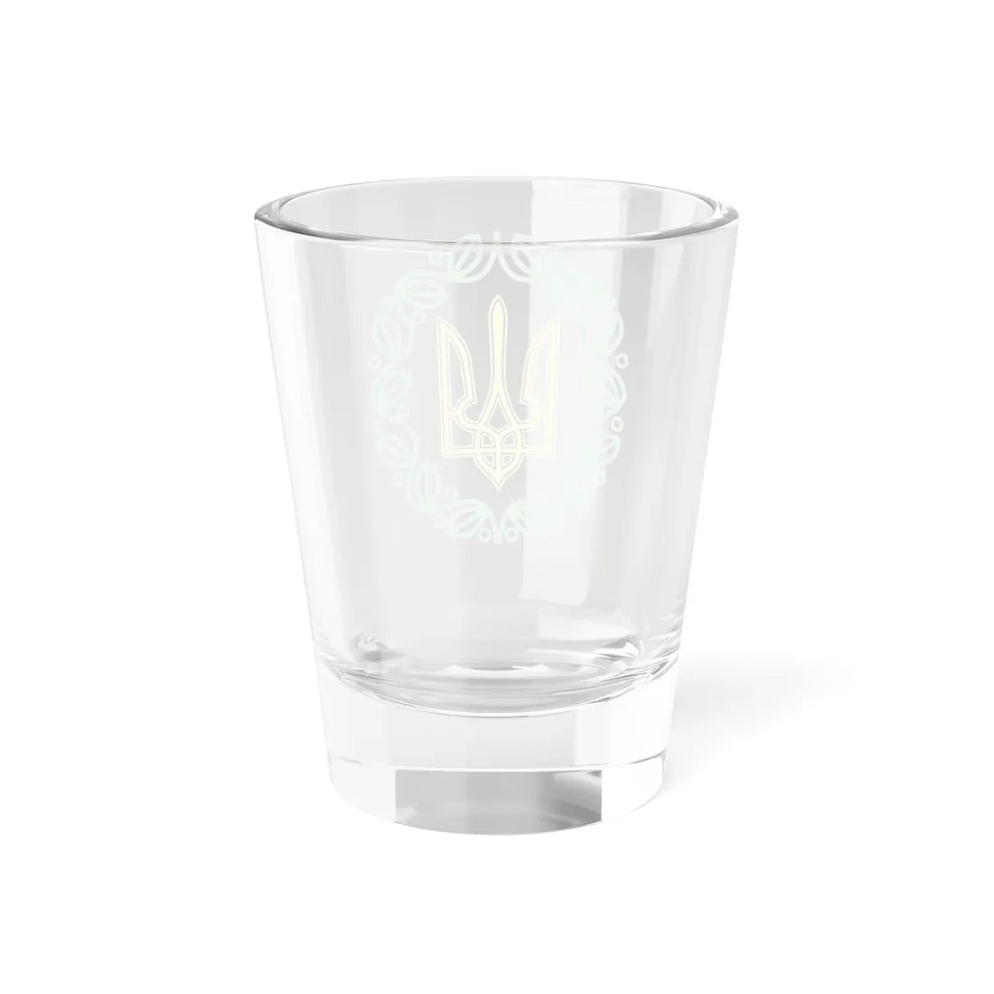 Small emblem of the Ukrainian Peoples Republic 1918 (Ukraine) (Coat of Arms) Shot Glass 1.5oz - Go Mug Yourself