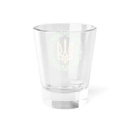 Small emblem of the Ukrainian Peoples Republic 1918 (Ukraine) (Coat of Arms) Shot Glass 1.5oz - Go Mug Yourself