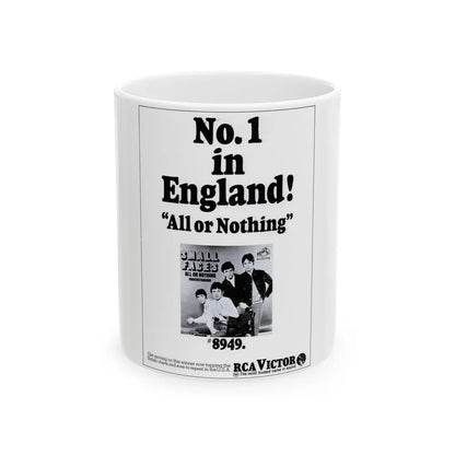Small Faces 1966 (Music Poster) White Coffee Mug-11oz-Go Mug Yourself