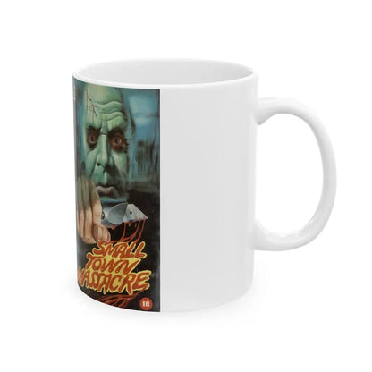 SMALL TOWN MASSACRE (VHS COVER) - White Coffee Mug - Go Mug Yourself