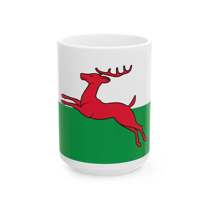 Smallingerland flag (Netherlands) White Coffee Mug 15oz - Go Mug Yourself