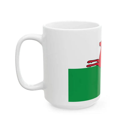Smallingerland flag (Netherlands) White Coffee Mug - Go Mug Yourself