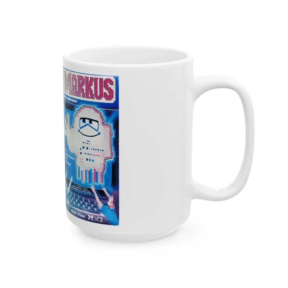 SMARKUS AND COMPANY (VHS COVER) - White Coffee Mug - Go Mug Yourself