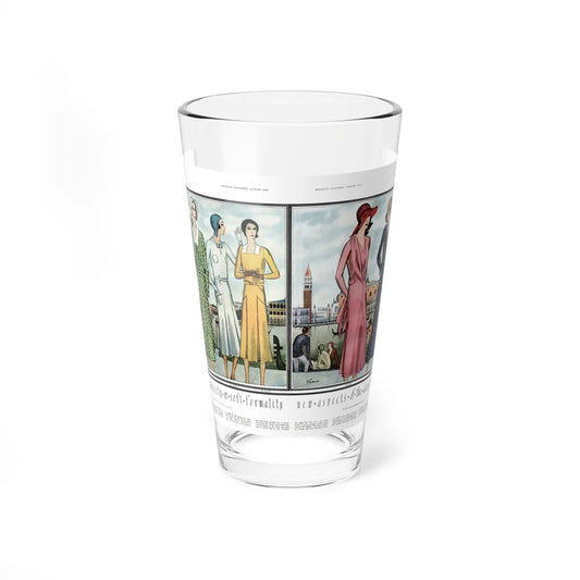 Smart Simplicity or Soft Formality..., McCall's, August 1930 (Magazine Illustration) Pint Glass 16oz 16oz - Go Mug Yourself
