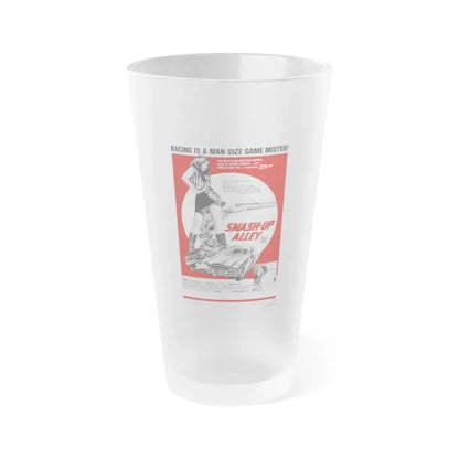 SMASH-UP ALLEY 1973 Movie Poster - Frosted Pint Glass 16oz Default Title - Go Mug Yourself