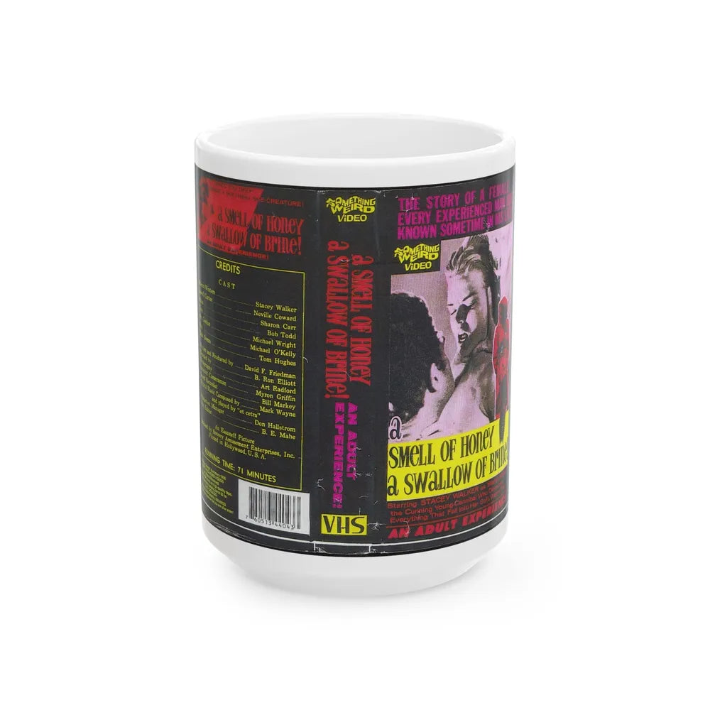 SMELL OF HONEY A SWALLOW OF BRINE SOMETHING WEIRD VIDEO (VHS COVER) - White Coffee Mug-15oz-Go Mug Yourself