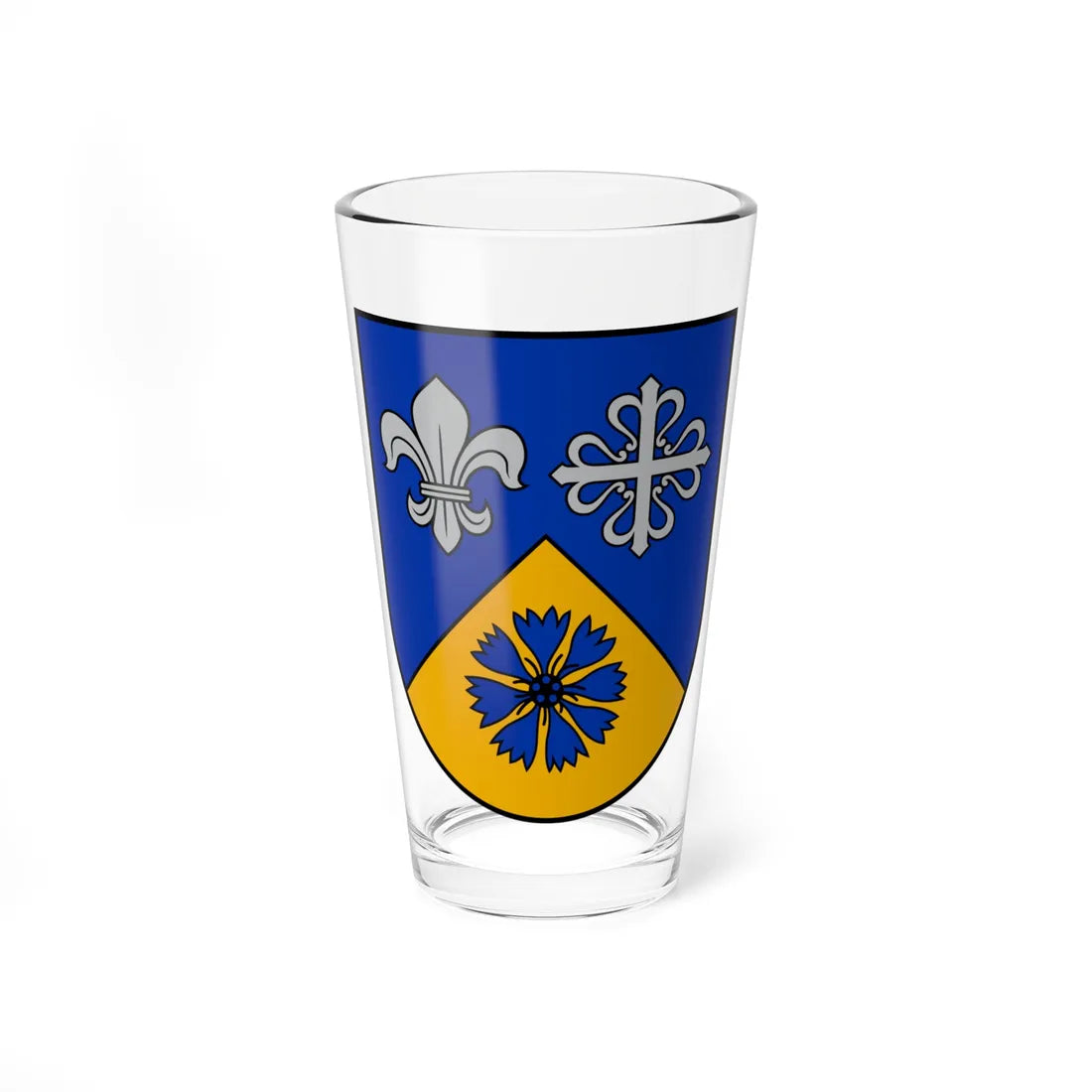 Smiltenes novada ģerbonis (Latvia) (Coat of Arms) Pint Glass 16oz 16oz - Go Mug Yourself