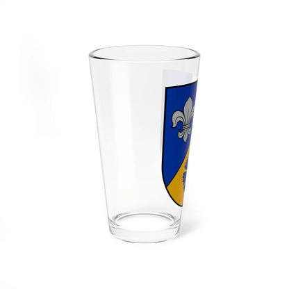 Smiltenes novada ģerbonis (Latvia) (Coat of Arms) Pint Glass 16oz - Go Mug Yourself
