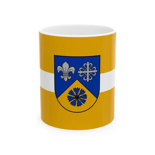 Smiltenes novada karogs (Latvia) White Coffee Mug 11oz - Go Mug Yourself