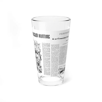 Smuggler Hunting is a Crowded Lifes, Man Junior, Fabruary 1950 (Magazine Illustration) Pint Glass 16oz 16oz - Go Mug Yourself