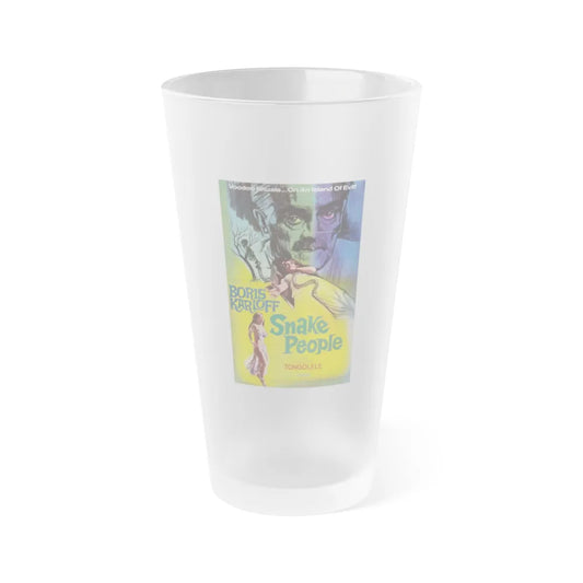 SNAKE PEOPLE 1971 Movie Poster - Frosted Pint Glass 16oz-Go Mug Yourself